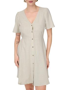 Kleid Only Vita beige für Frauen.