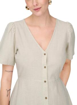 Kleid Only Vita beige für Frauen.