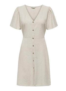 Kleid Only Vita beige für Frauen.