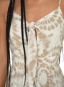 Kleid Only Chiara beige für Damen.