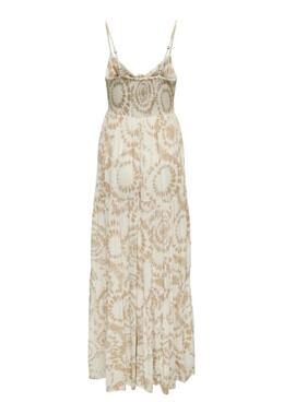 Kleid Only Chiara beige für Damen.