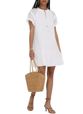 Kleid Only Nalla weiß für Frauen