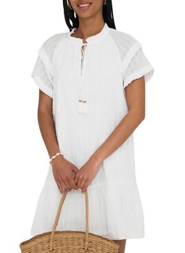 Kleid Only Nalla weiß für Frauen