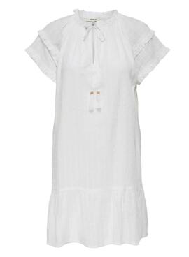 Kleid Only Nalla weiß für Frauen