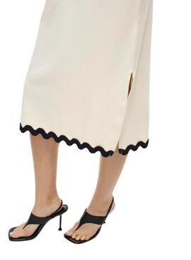 Kleid Vila Calisa beige für Frauen.