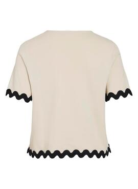 Top Vila Calisa in Beige für Frauen