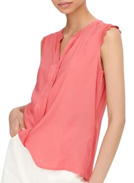 Bluse Only Kimmi Koralle für Frauen