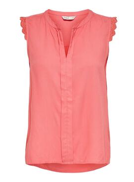 Bluse Only Kimmi Koralle für Frauen