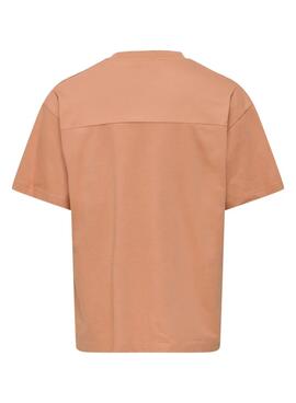 T-shirt Only and Sons King Loose in orange für Männer.