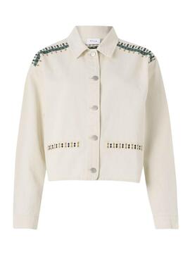 Jeansjacke Zarzu in Beige für Damen.