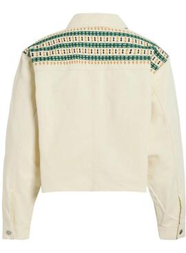 Jeansjacke Zarzu in Beige für Damen.