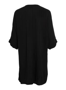 Kleid Vila Vipaliva Schwarz für Frauen.