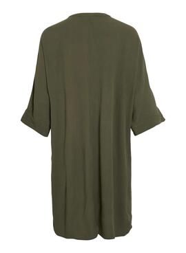 Kleid Vila Vipaliva Grünes für Frauen