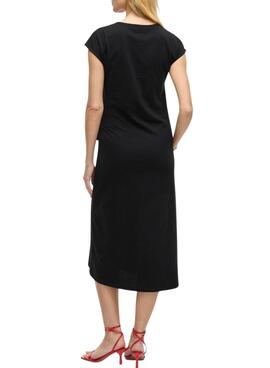 Kleid Vila Vipompia Schwarz für Frauen