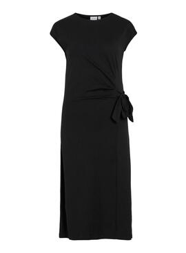 Kleid Vila Vipompia Schwarz für Frauen