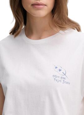 T-shirt Pepe Jeans Virginia weiß für Damen