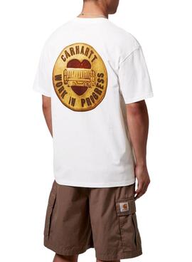 S/S Button T-Shirt Weiß
