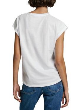 T-Shirt Pepe Jeans Roalie weiß für Damen