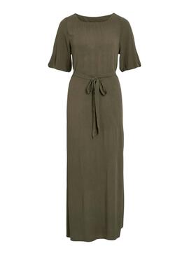 Kleid Vila Vipaliva Grünes für Frauen