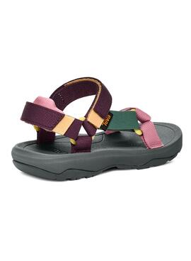 Sandalen Teva Hurricane in Grün und Rosa für Mädchen