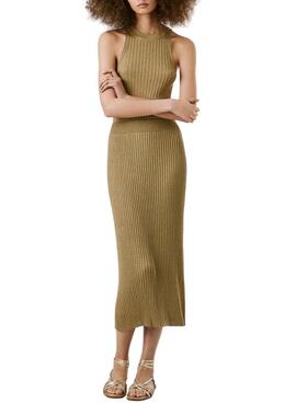 Top Pepe Jeans Celia Gold für Frauen.