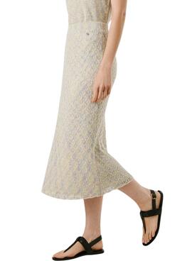 Rock Pepe Jeans Claire beige für Frauen
