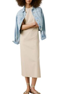 Kleid Pepe Jeans Ari beige für Frauen
