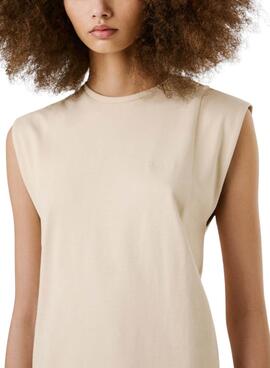 Kleid Pepe Jeans Ari beige für Frauen