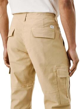 Hose Pepe Jeans Cargo beige für Männer