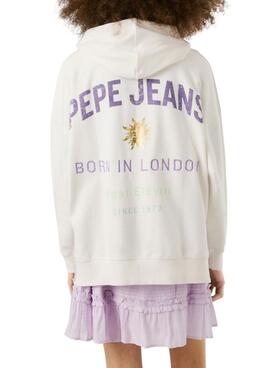 Sweatshirt Pepe Jeans Angy weiß für Damen