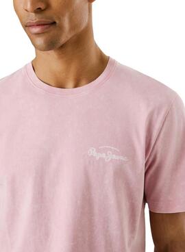 T-shirt Pepe Jeans Terell in Rosa für Männer.