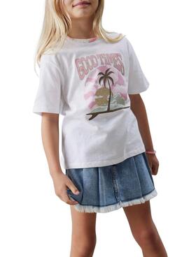 T-Shirt Name It Jekan weiß für Mädchen