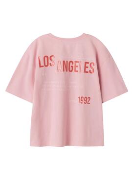 T-shirt Name It Jullas rosa für Mädchen.