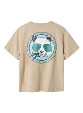 T-shirt Name It Josh beige für Jungen