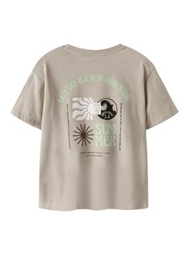 T-shirt Name It Jeano in Beige für Jungen