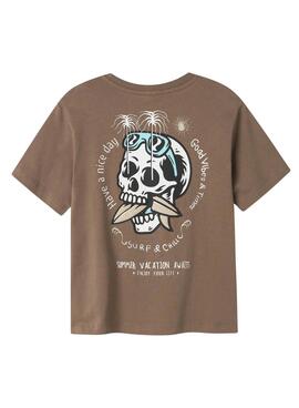 T-shirt Name It Jotim braun für Jungen
