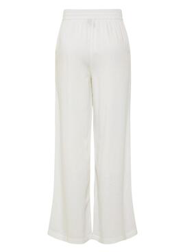 Hose Pieces Pia Wide weiß für Damen