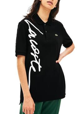 Polo Lacoste Live Unisex Black Logo