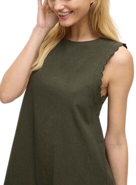 Kleid Vila Vifernanda in grün für Damen.