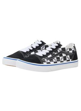 Turnschuhe Old Skool Logo Schwarz für Jungen und Mädchen.