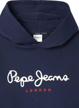 Kapuzenpullover Pepe Jeans Art Hoodie blau für Kinder