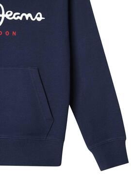 Kapuzenpullover Pepe Jeans Art Hoodie blau für Kinder