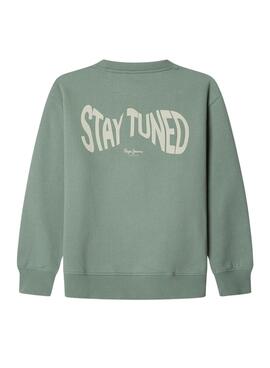 Sweatshirt Pepe Jeans Luke grün für Jungen