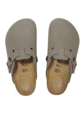 Birkenstock-Clogs in Taupe für Jungen und Mädchen
