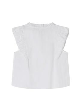Bluse Pepe Jeans Monica weiß für Mädchen