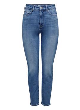 Only Emily mittelblaue Damen-Jeanshose
