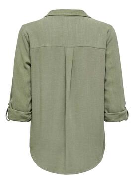 Bluse Only Yasmin in grün für Damen