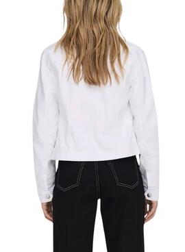 Weiße Only Wonder Denim-Jacke für Damen.