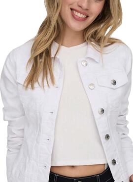 Weiße Only Wonder Denim-Jacke für Damen.