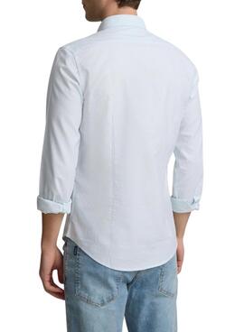 Hemd Silbon Oxford gestreifte grün für Herren